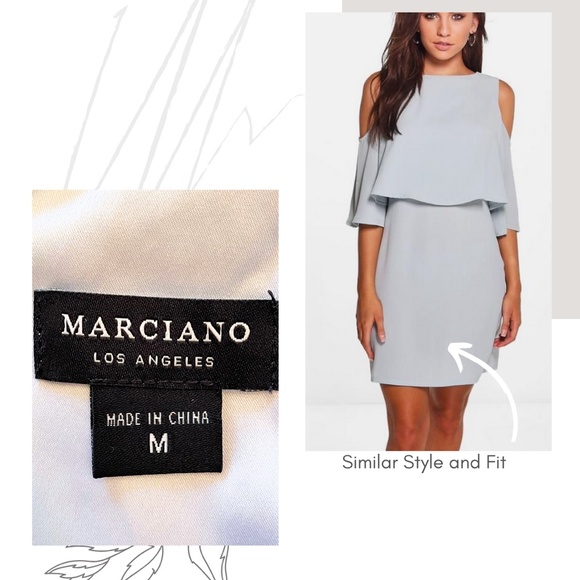 Gorgeous Marciano cocktail dress - Light blue - Picture 4 of 4